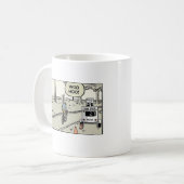 限界のマグを押す生きている生命 コーヒーマグカップ (正面左)