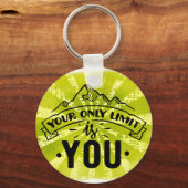 限界はあなたやる気を起こさせるだ感動的 キーホルダー (正面)