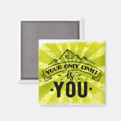 限界はあなたやる気を起こさせるだ感動的 マグネット (正面/裏面)