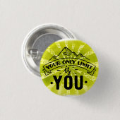 限界はあなたやる気を起こさせるだ感動的 缶バッジ (正面&裏面)