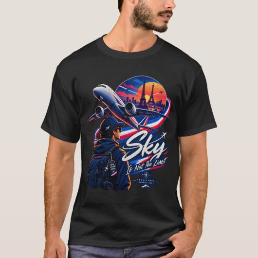 限界は空ではない Tシャツ (正面)