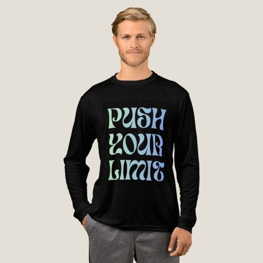 限界を押し上げる ロングスリーブシャツ トライブレンドTシャツ (正面全体)