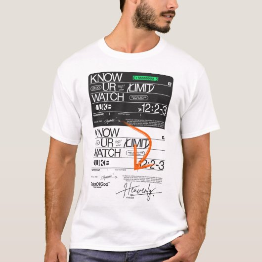 限界を知れ Tシャツ (正面)