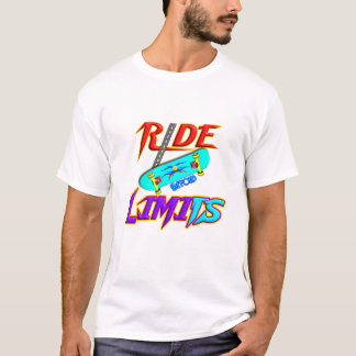 限界を超えて走り出せ スケートボード グラフィックTシャツ Tシャツ