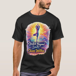 限界を超えて輝け！ボールドヨガエネルギーテイシャツ Tシャツ