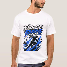 限界を超えて鍛えろ | ランナーのモチベーショングラフィック Tシャツ