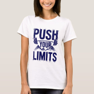 限界を超えるやる気を起こさせる引用文 Tシャツ