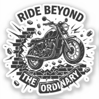 限界を超えるライダーの旅 シール