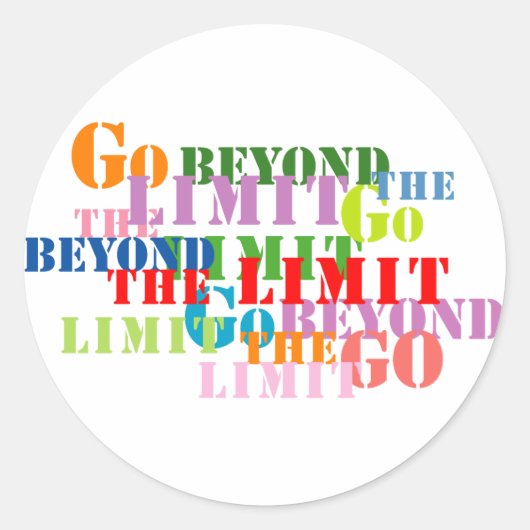 限界を超える ラウンドシール (正面)