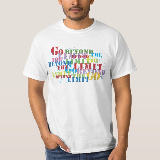 限界を超える Tシャツ (正面)