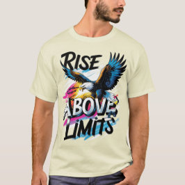限界を超えろ | 堂々たる鷲のモチベーション Tシャツ