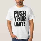 限界を超えろ 自分を追い込め Tシャツ (正面)