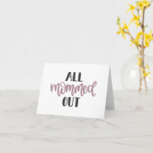 限界ママ ギフト exhausted ママへのギフト カード (黄色い花)