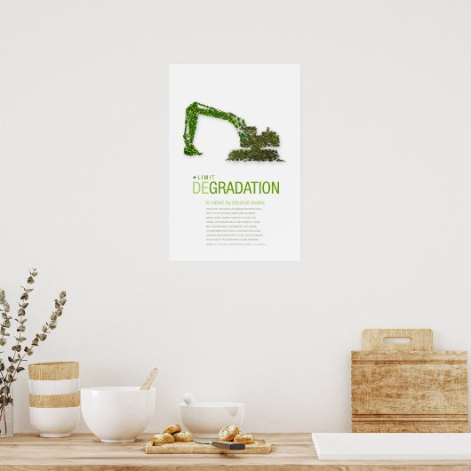 限界劣化：持続可能性の原則ポスター ポスター (キッチン)