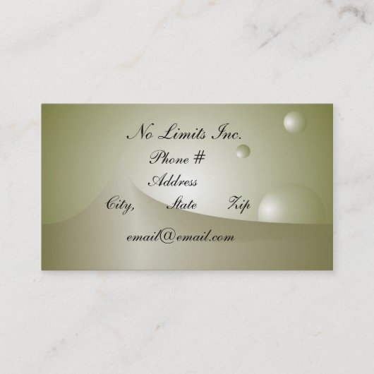 限界無し 名刺 (正面)