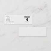 限界無し-土のバイクのモトクロスのプロフィールカード スキニー名刺 (正面/裏面)