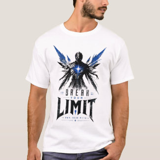 限界突破モチベーション グラフィック Tシャツ