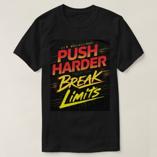 限界突破 ジムTシャツ Tシャツ (デザイン正面)