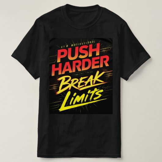 限界突破 ジムTシャツ Tシャツ (デザイン正面)