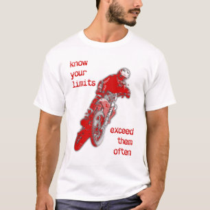 限界突破 ダートバイク モトクロス Tシャツ