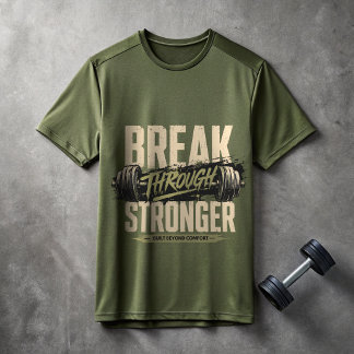 限界突破 トレーニングモチベーションプリントTシャツ | Tシャツ