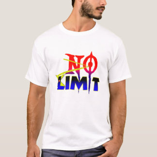 限界突破 モチベーション タイポグラフィーTシャツ Tシャツ