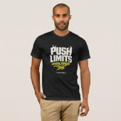 限界突破 無 excuses - エッジストリートウェアジムアート tシャツ (正面フル)