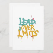 限界Tシャツを飛び越える 招待状 (正面/裏面)