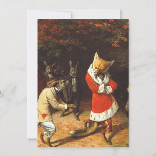 陛下にはウィリアム・ホルブルック・ヒゲを賜る 招待状 (正面)