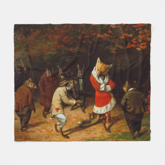 陛下(ウィリアム・ホルブルック・ヒゲより) フリースブランケット (正面(横))