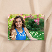 院生モダンシンプル写真テンプレート 案内状