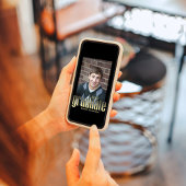 院生モダンシンプル金ゴールドスタイリッシュタイポグラフィ 招待状