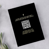 院生モダンスタイリッシュ写真テンプレートレトロ金ゴールド 招待状