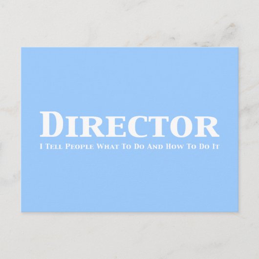 院長どうしたらいいかとか人に教えてやるよ ポストカード (正面)