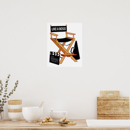 院長の椅子：ボス! ポスター (キッチン)