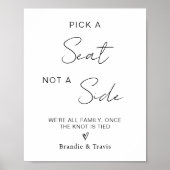 陣営ではなく席を選んで 結婚式着席 ポスター (正面)