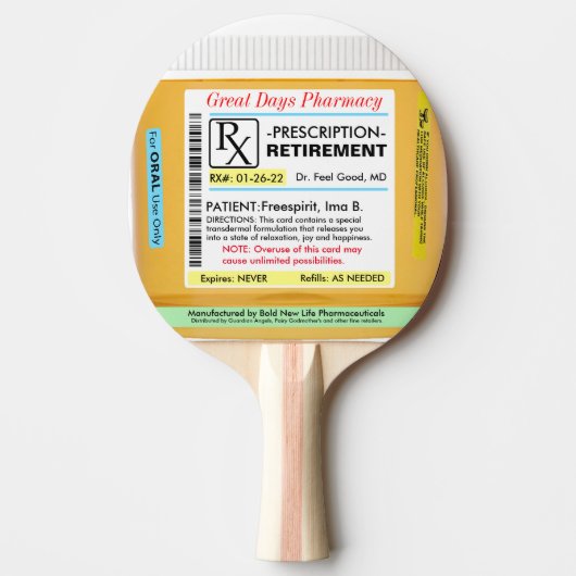 除おもしろい外RX 卓球ラケット (正面)