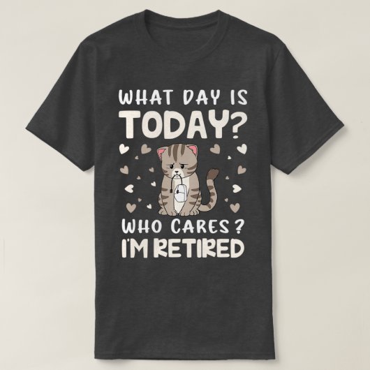 除おもしろい定怠惰な今日の日2 Tシャツ (デザイン正面)