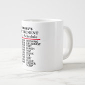 除おもしろい定日予定表 ジャンボコーヒーマグカップ (正面右)