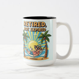 ☕除おもしろい職マグカップ | さようならテンションHello Pe ツートーンマグカップ