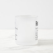 除おもしろい退職した外GAGの定義ギフト フロストグラスマグカップ (中央)