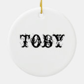 除かれる雪およびクリスマスおよびデボンの射撃、発砲銃のそり セラミックオーナメント (裏面)