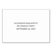 除エレガント外パーティーバケットリストアイディアカード テーブルナンバー (裏面)