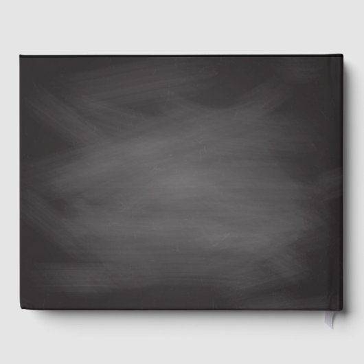 除エレガント職パーティー | ヴィンテージ黒板 ゲストブック (裏面)