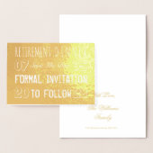 除カスタム去パーティー日付フォイルカードの保存 箔カード (ディスプレー)