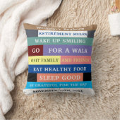 除パーソナライズされたおもしろい職ルールのユーモア クッション (ブランケット)