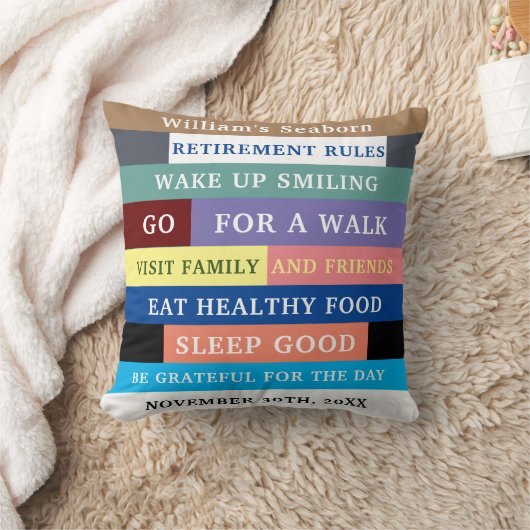 除パーソナライズされたおもしろい職ルールのユーモア クッション (ブランケット)