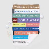 除パーソナライズされたおもしろい職ルールのユーモア ゴルフタオル (インサイチュ)