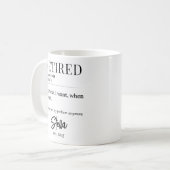 除パーソナライズされた外ギフト – 定退職した義 コーヒーマグカップ (正面左)