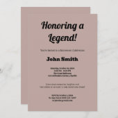 除パーソナライズされた職パーティー 招待状 (正面/裏面)